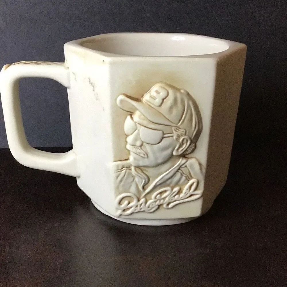 Vintage 50th anniversary 3-D Dale Earnhardt mug